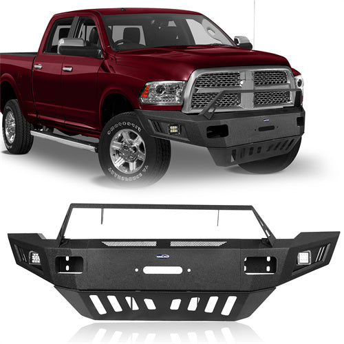 LandShaker Full Width Front Bumper w/ Winch Plate for 2010-2018 Ram 2500 lsg6403  1