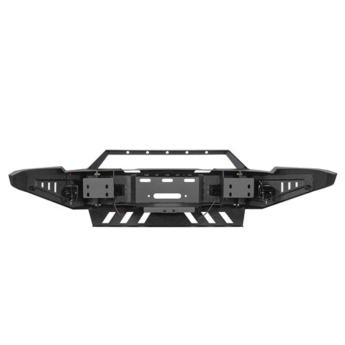 LandShaker Full-Width Front Bumper w/ Winch Plate & LED Spotlights for 2010-2018 Ram 2500 lsg6404  6