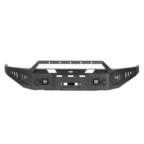 LandShaker Full Width Front Bumper w/ Winch Plate & LED Spotlights for 2015-2018 Ram 1500 Rebel lsg6012 6