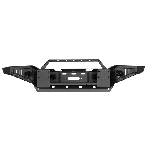 LandShaker Full Width Front Bumper w/ Winch Plate & LED Spotlights for 2019-2023 Ram 2500 lsg6305ab 8