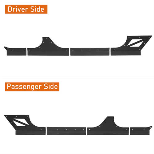 Jeep JK Body Armor Cladding for 2007-2018 Jeep Wrangler JK 4 Door - LandShaker 4x4 ls2045s 14