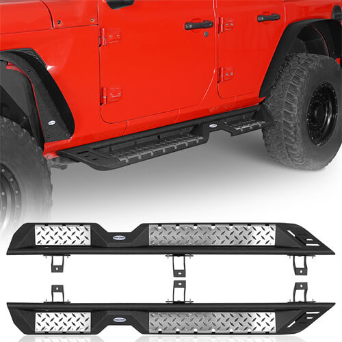 Jeep JL Side Steps Running Boards for 2018-2023 Jeep Wrangler JL - LandShaker 4x4 ls3045 1