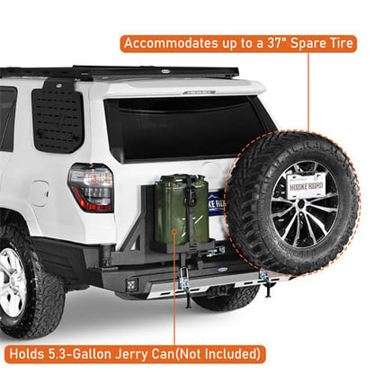 KarooCargo Rear Bumper w/ 5.3-Gallon Jerry Can Holder For 2010-2024 Toyota 4Runner - LandShaker-lsg9811-5