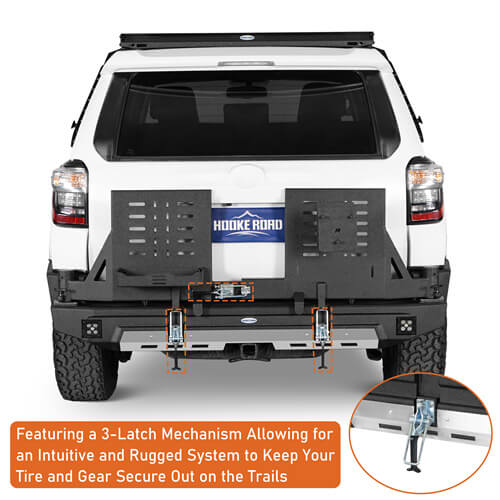 KarooCargo Rear Bumper w/ 5.3-Gallon Jerry Can Holder For 2010-2024 Toyota 4Runner - LandShaker-lsg9811-7