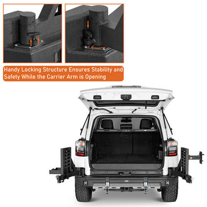 KarooCargo Rear Bumper w/ 5.3-Gallon Jerry Can Holder For 2010-2024 Toyota 4Runner - LandShaker-lsg9811-9