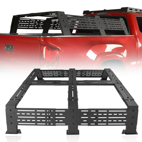 LandShaker 12.2" High Overland Bed Rack for 2007-2023 Toyota Tundra & 2005-2023 Toyota Tacoma lsg9907s 1