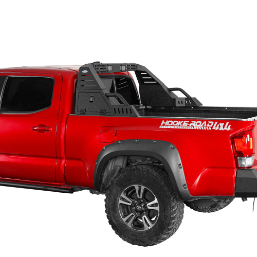 LandShaker Adjustable Roll Bar 20.7" High w/ LED Spotlights & Storage Boxes For Mid-Size Pickup Trucks lsg9911s 2