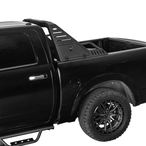 LandShaker Adjustable Truck Roll Bar 22.6" High w/ LED Spotlights & Storage Boxes For Full-Size Pickup Trucks lsg9910s 4