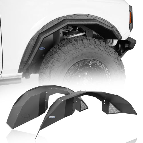 LandShaker Front Inner Fender Liners for 2021-2023 Ford Bronco, Excluding Raptor lsg8914s 1