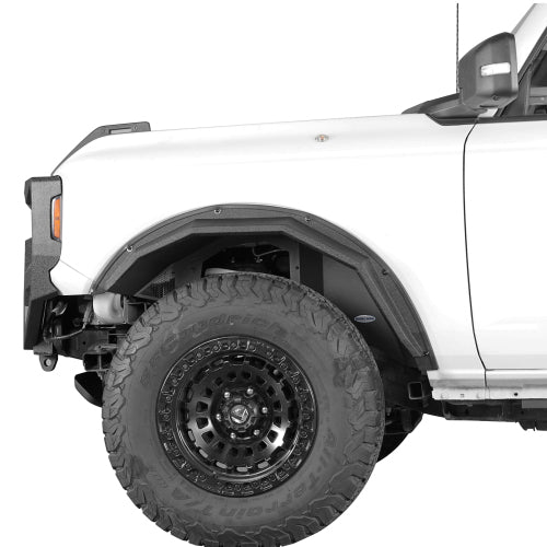 LandShaker Front Inner Fender Liners for 2021-2023 Ford Bronco, Excluding Raptor lsg8914s 2