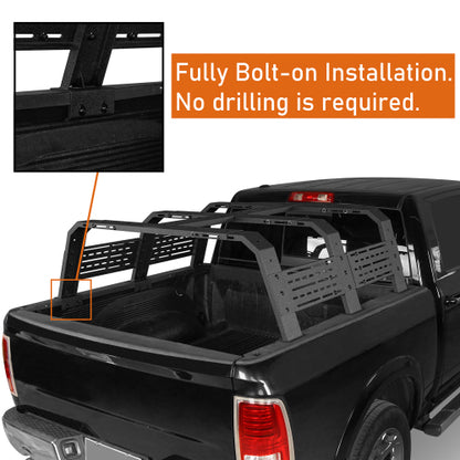 LandShaker Overland Bed Rack 18.8" High for Ford F-150 & Raptor & Dodge Ram 1500 & Chevy Silverado 1500 & GMC Sierra lsg9906s 13