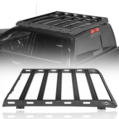 LandShaker Truck Roof Rack Luggage Holder for Ford F-150 Raptor & Super Crew & 2009-2018 Ram 1500 Crewcab & Quad Cab lsg9909s 1
