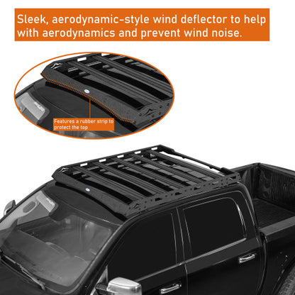 LandShaker Truck Roof Rack Luggage Holder for Ford F-150 Raptor & Super Crew & 2009-2018 Ram 1500 Crewcab & Quad Cab lsg9909s 8