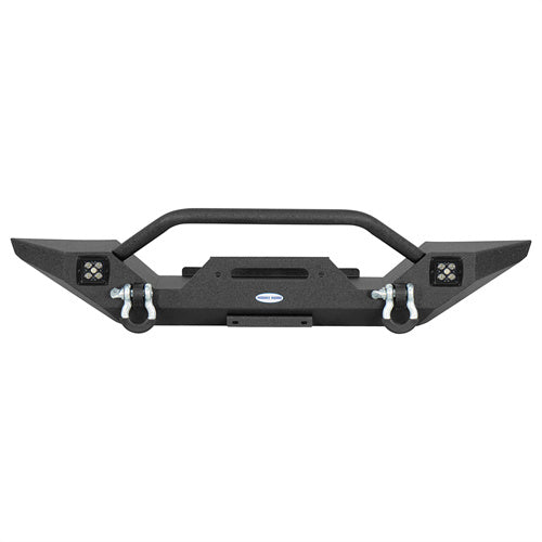 Mid Width Front Bumper w/ LED Spotlights For 1976-1983 Jeep CJ-5 CJ-7 CJ-8 Scrambler - LandShaker4x4