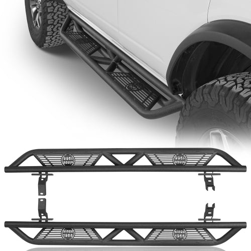 LandShaker Nerf Side Step Bars for 2021-2022 Ford Bronco 4-Door lsg8903s  1