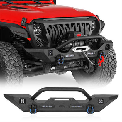 Mid Width Front Bumper & Running Boards(18-25 Jeep Wrangler JL 4 Door)-LandShaker