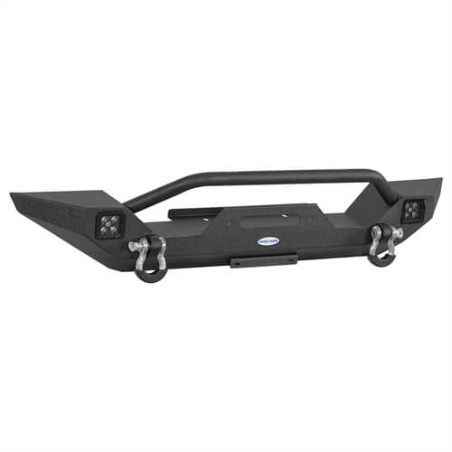 Off-Road Front Bumper w/ LED Spotlights For 1987-95 Jeep Wrangler YJ - LandShaker-lsg1061-3