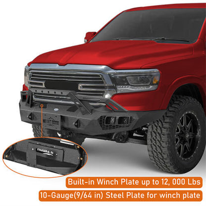 Off-Road Front Bumper For 2019-2024 Ram 1500 - LandShaker-lsg6036-6