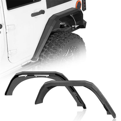 Off Road Front & Rear Fender Flares For 2007-2018 Jeep Wrangler JK - LandShaker4x4