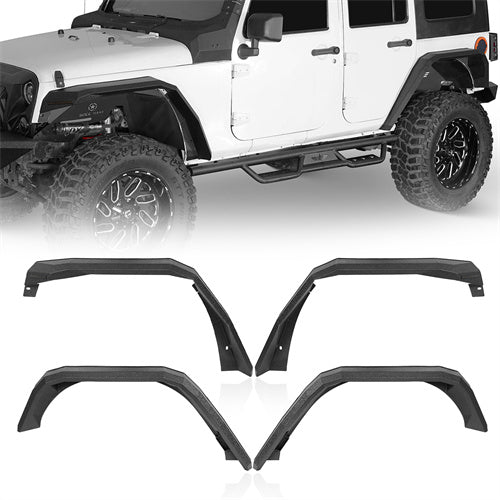 Off Road Front & Rear Fender Flares For 2007-2018 Jeep Wrangler JK - LandShaker4x4