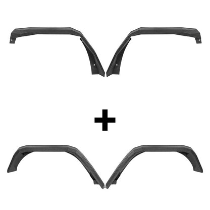 Off Road Front & Rear Fender Flares For 2007-2018 Jeep Wrangler JK - LandShaker4x4