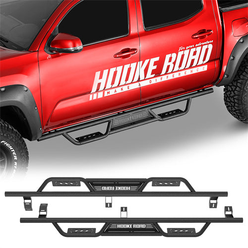 Off-Road Tubular Side Steps For 2005-2023 Toyota Tacoma Double Cab - LandShaker4x4