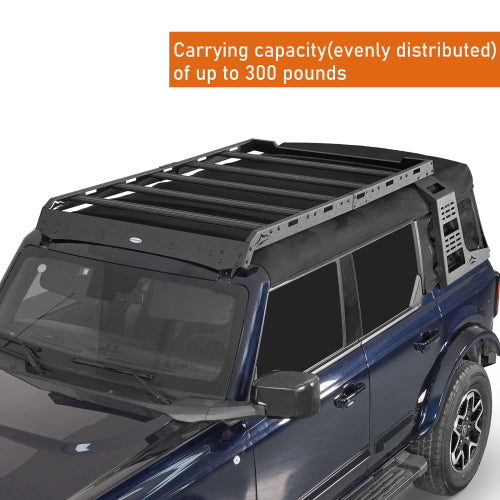 LandShaker Overland Aluminum Roof Rack for 2021-2023 Ford Bronco 4-Door Soft Top lsg8924s  10
