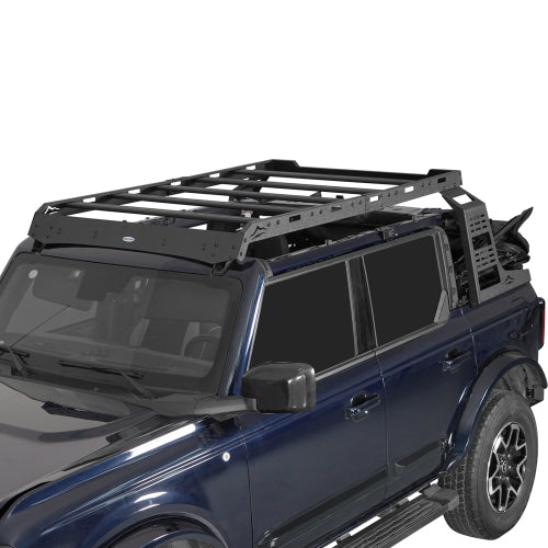 LandShaker Overland Aluminum Roof Rack for 2021-2023 Ford Bronco 4-Door Soft Top lsg8924s  3