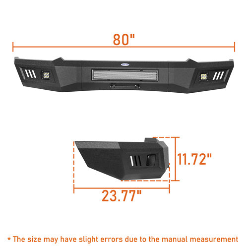 LandShaker 2019-2023 Ram 1500 Front Full-Width Bumper, Excluding EcoDiesel, Rebel & TRX, Classic Models lsg6031 7