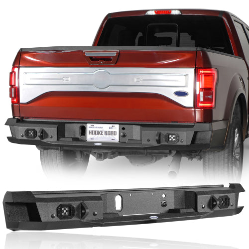 LandShaker Rear Bumper w/25W Spotlight for 15-17 Ford F-150, Excluding Raptor lsg8284 1