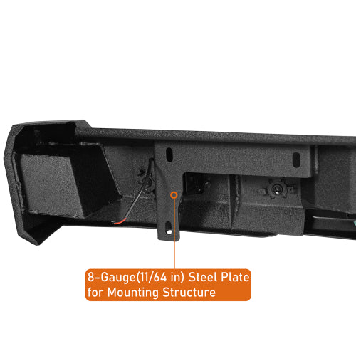 LandShaker Rear Bumper w/25W Spotlight for 15-17 Ford F-150, Excluding Raptor lsg8284 8