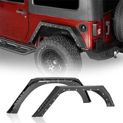 Bulwark Rear Fender Flares For 2007-2018 Jeep Wrangler JK 2-Door - LandShaker-lsg2105-1