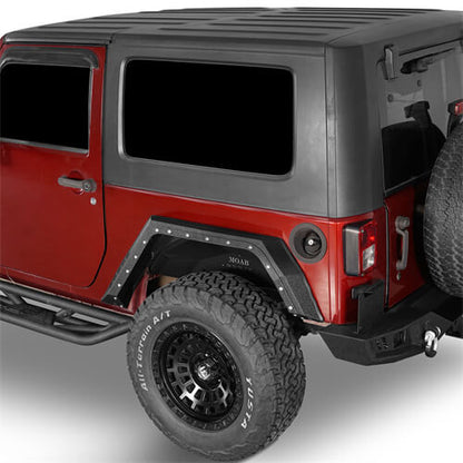 Bulwark Rear Fender Flares For 2007-2018 Jeep Wrangler JK 2-Door - LandShaker-lsg2105-2