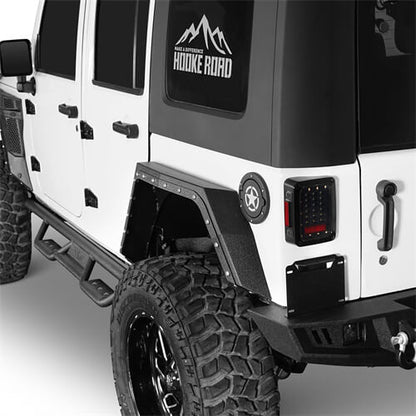 Bulwark Rear Fender Flares For 2007-2018 Jeep Wrangler JK 4-Door - LandShaker-lsg2104-2