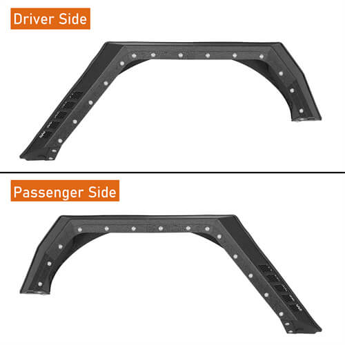 Bulwark Rear Fender Flares For 2007-2018 Jeep Wrangler JK 4-Door - LandShaker-lsg2104-3