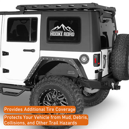 Bulwark Rear Fender Flares For 2007-2018 Jeep Wrangler JK 4-Door - LandShaker-lsg2104-5