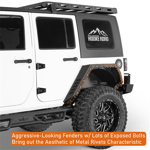 Bulwark Rear Fender Flares For 2007-2018 Jeep Wrangler JK 4-Door - LandShaker-lsg2104-6