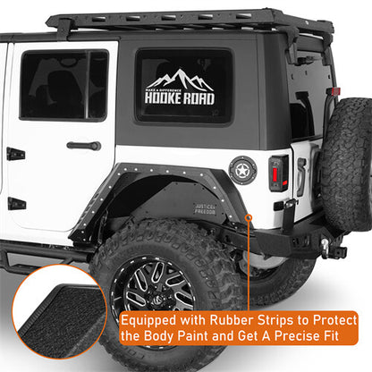 Bulwark Rear Fender Flares For 2007-2018 Jeep Wrangler JK 4-Door - LandShaker-lsg2104-7