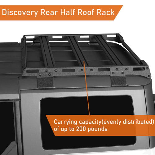 LandShaker Rear Half Roof Rack for 2021-2023 Ford Bronco 4-Door Hardtop lsg8905s  12