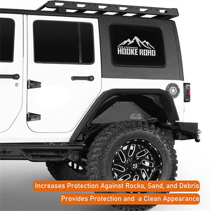 Aluminum Rear Inner Fender Liners For 2007-2018 Jeep Wrangler JK - LandShaker-lsg2116-5