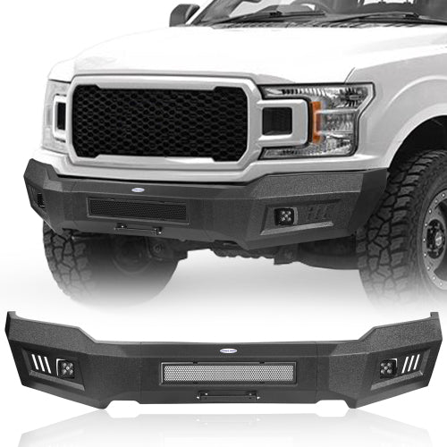 LandShaker Replacement Full-Width Front Bumper for 2018-2020 Ford F-150, Excluding Raptor lsg8256 1