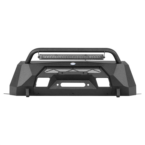 Road Trip Blink Stubby Front Bumper w/ LED Spotlight For 2015-2020 Chevy Colorado(Excluding ZR2 Models) - LandShaker4x4