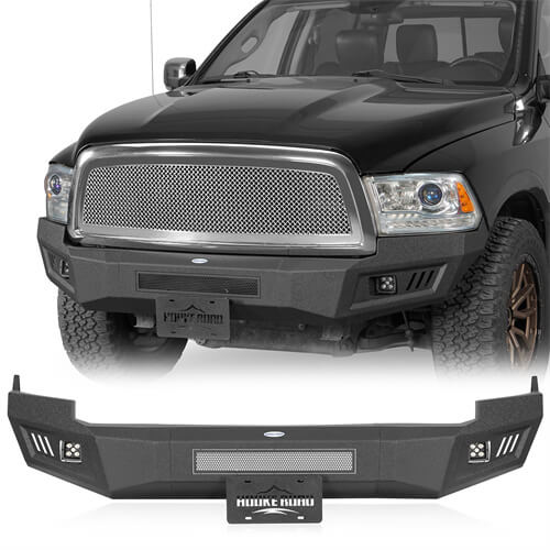 Road Trip Front Bumper w/ LED spotlights included For 2009-2012 Ram 1500 - LandShaker