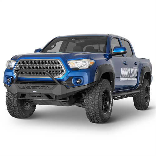 Road Trip Front Bumper w/ Winch Plate For 2016-2023 Toyota Tacoma 3rd Gen - Ultralisk4x4