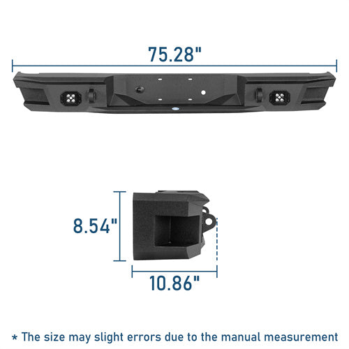 Road Trip Rear Bumper For 1992-1999 Chevy Suburban Tahoe/GMC Yukon - LandShaker4x4