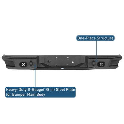 Road Trip Rear Bumper For 1992-1999 Chevy Suburban Tahoe/GMC Yukon - LandShaker4x4