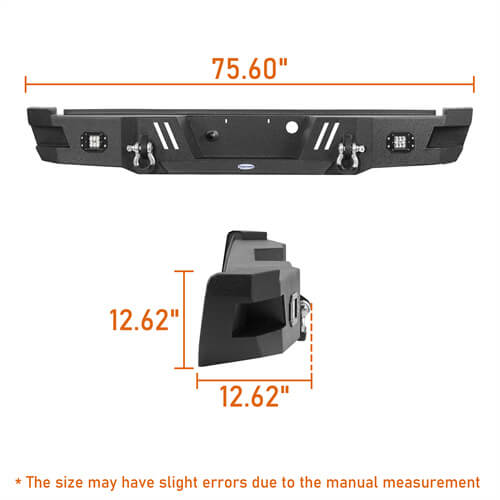 Aftermarket Rear Bumper w/ floodlights (11-16 Ford F-250) - LandShaker