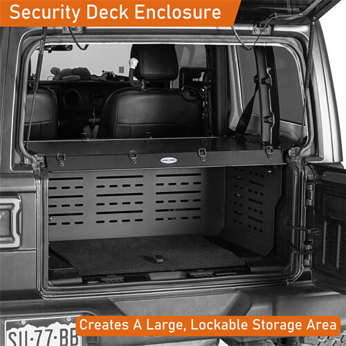 Road Trip Security Deck Enclosure For 2018-2023 Jeep Wrangler JL 2-Door - LandShaker-lsg3069-4