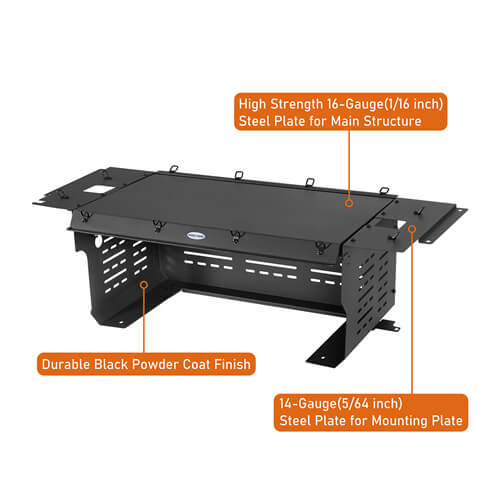 Road Trip Security Deck Enclosure For 2018-2023 Jeep Wrangler JL 2-Door - LandShaker-lsg3069-8