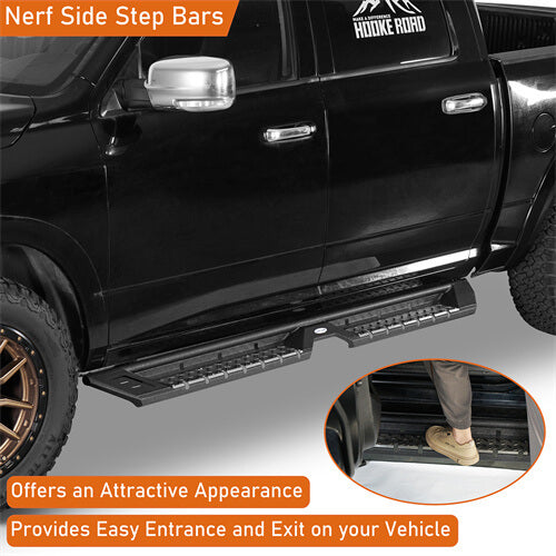 Off Road Side Step Bars For 2009-2018 Ram 1500 & 2019-2024 Ram 1500 Classic & 2010-2024 Ram 2500/3500 Crew Cab - LandShaker